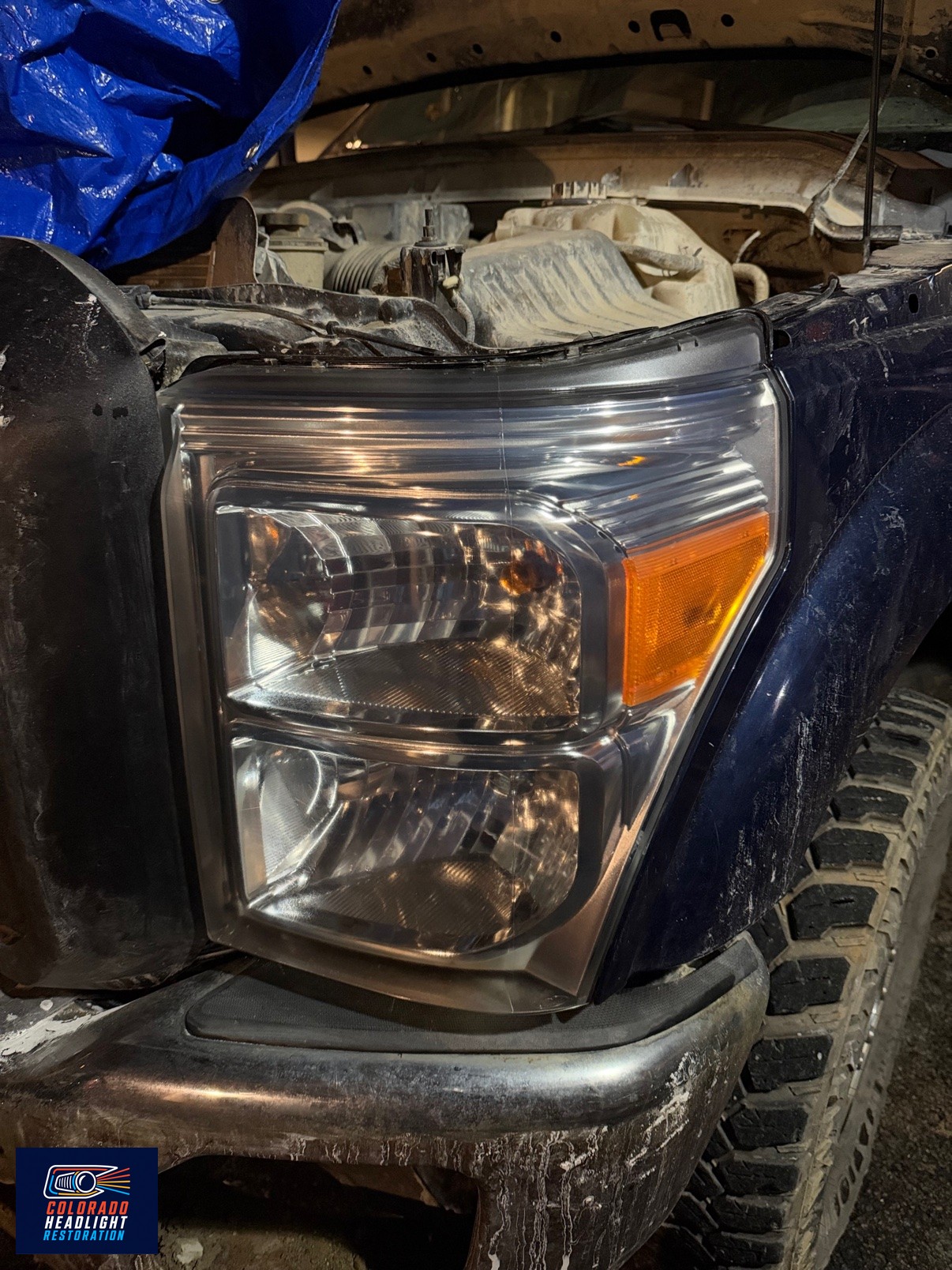 Headlight restoration work photo