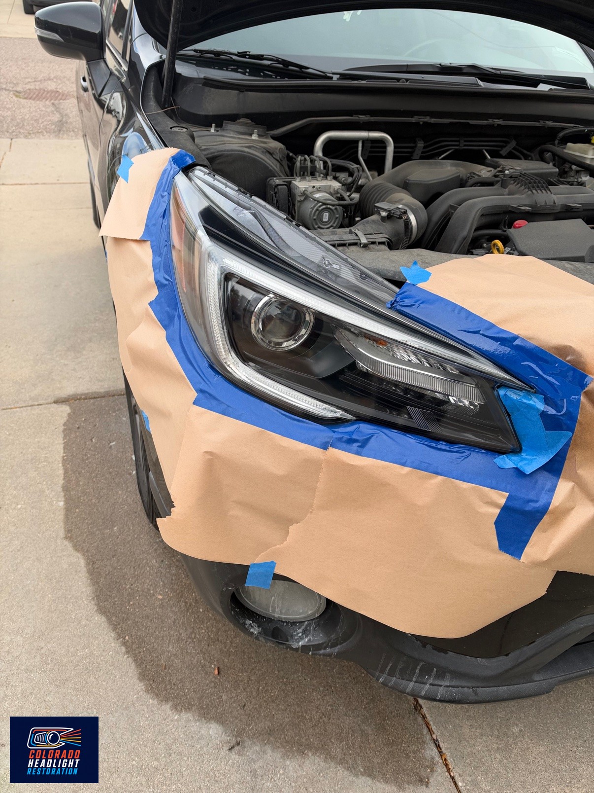 Headlight restoration work photo